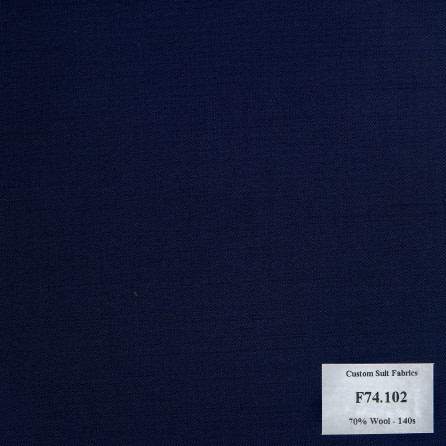 F74.102 Kevinlli V6 - Vải 70% Wool - Xanh navy